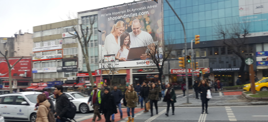 Shop&Miles cephe reklamı, Şişli